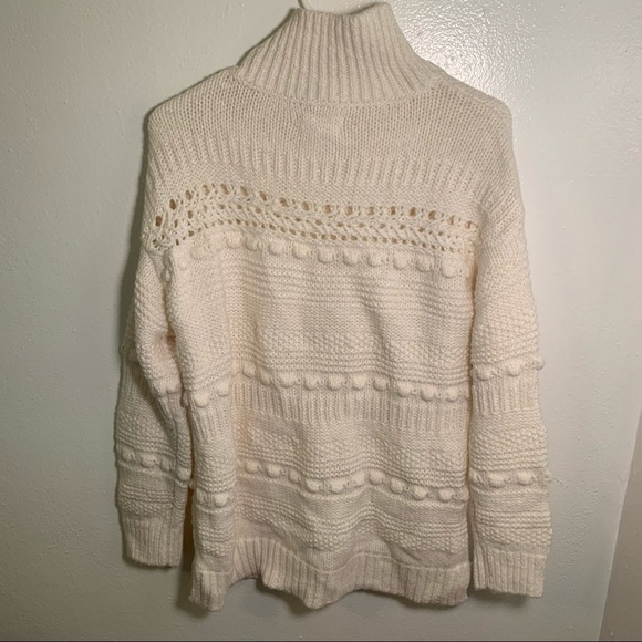 Lou & Grey Pom Pom Turtleneck Sweater Cream - Picture 11 of 15